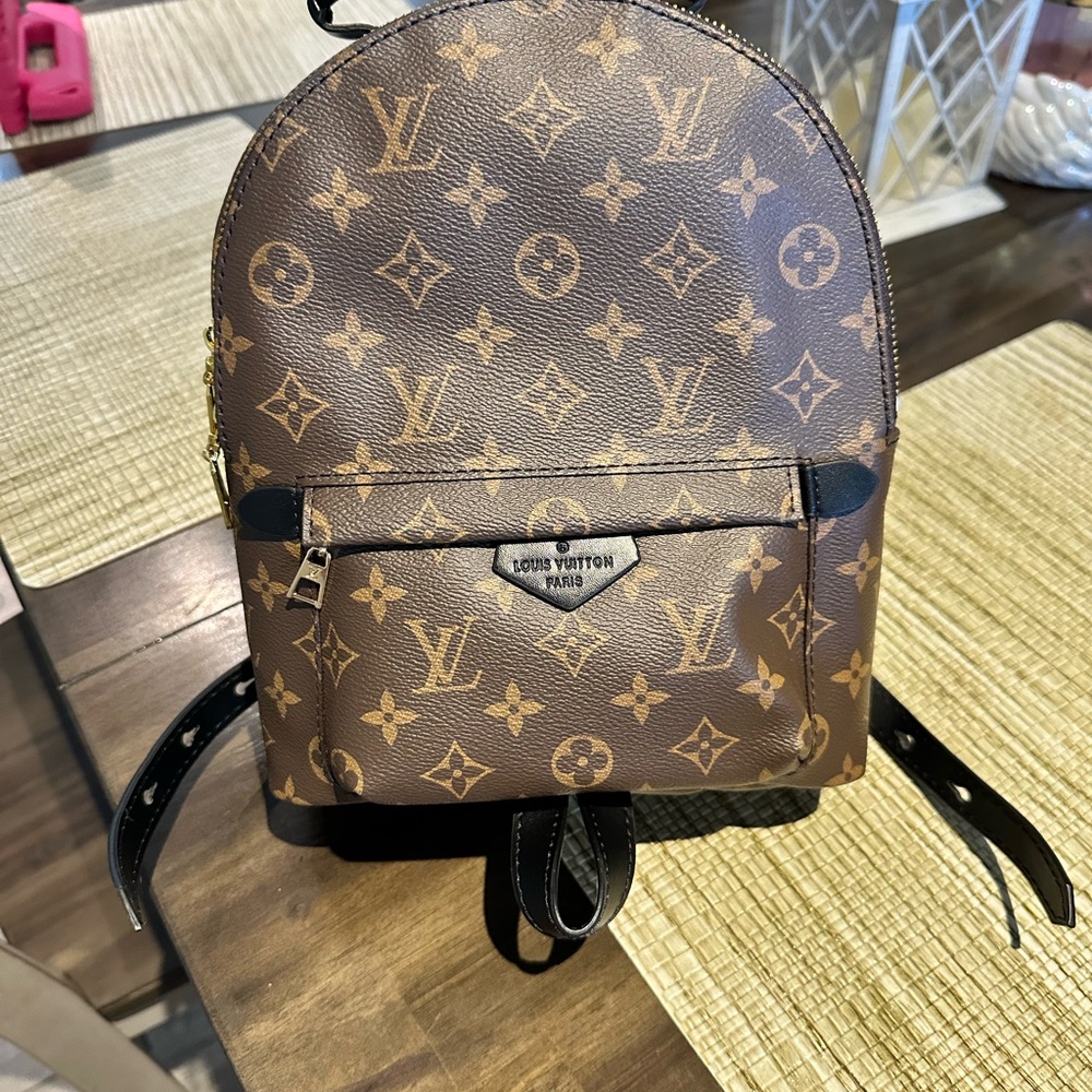 Brown Backpack monogram